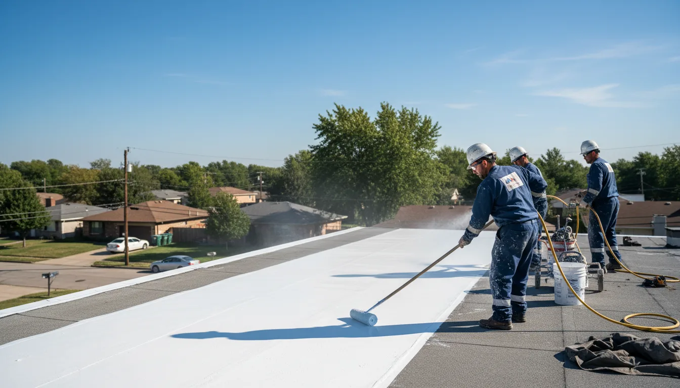 Commercial roof coating in South Windsor, CT near me